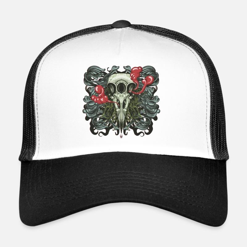 3 Augen Rabe Trucker Cap