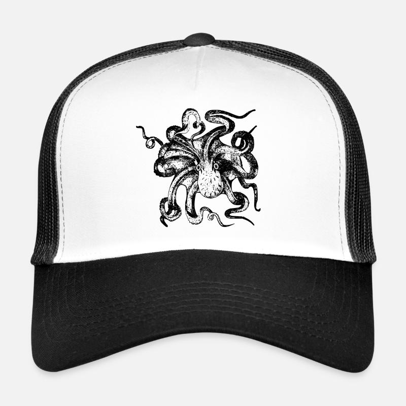 tintenfisch giant octopus krake kalmar sepien fish Trucker Cap