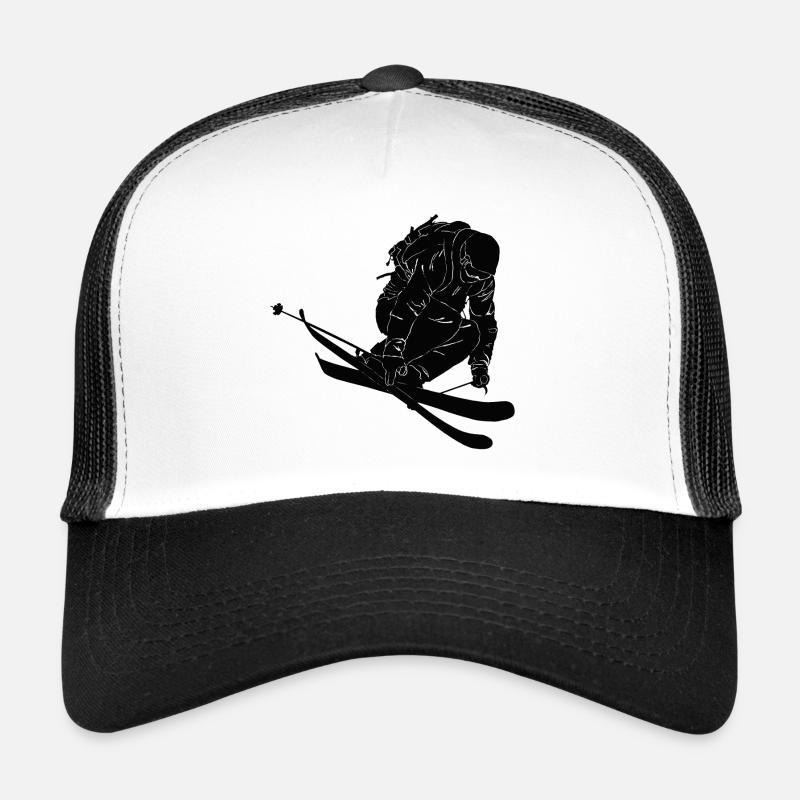 Freerider - Casquette trucker  - blanc/noir