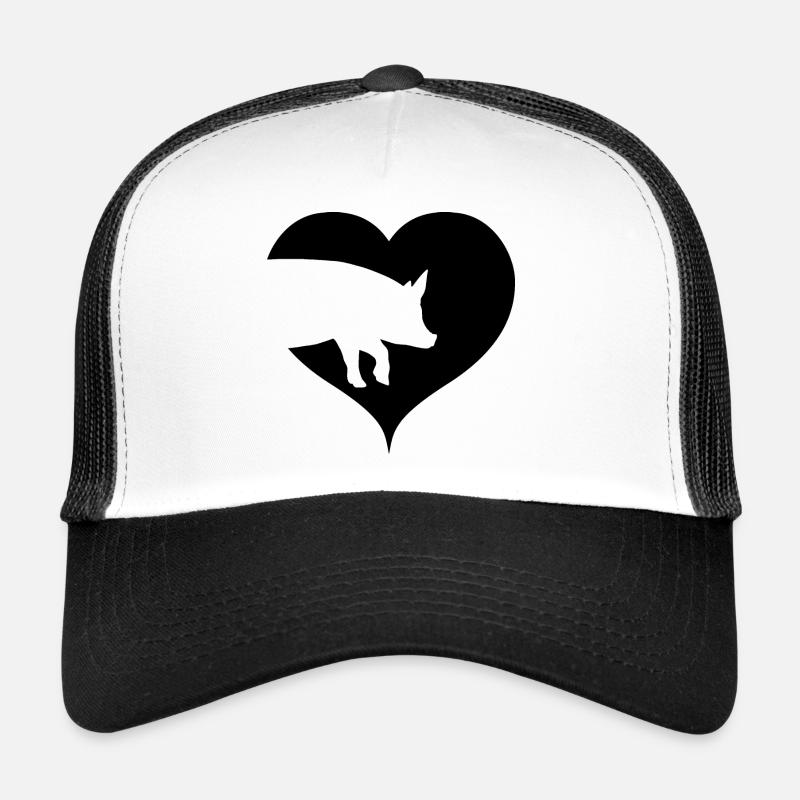 Coeur pour les cochons Casquette trucker 