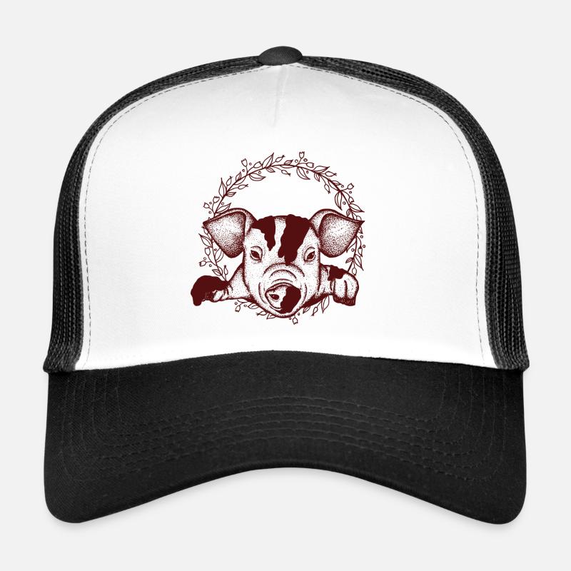 pig - Trucker Cap - white/black