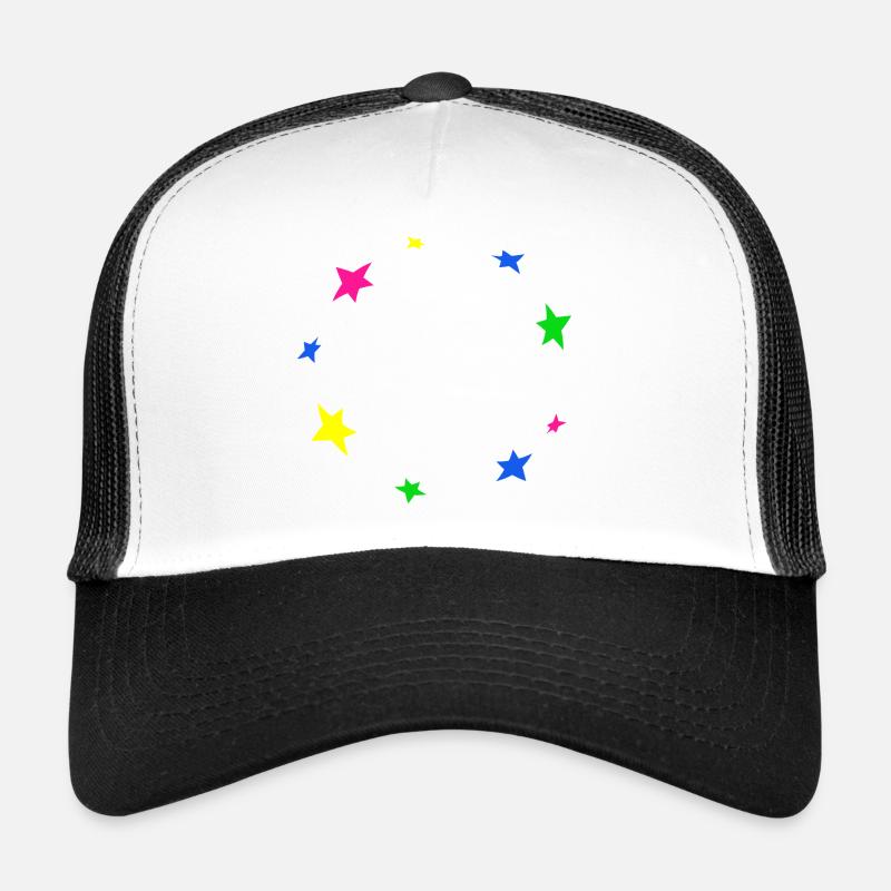 Star circle frame decoration star decor colorful Trucker Cap
