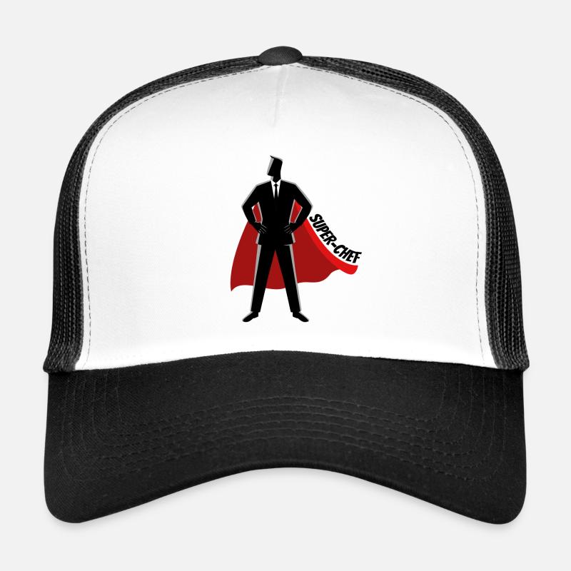 Chef Superheld Geschäftsführerr CEO Trucker Cap