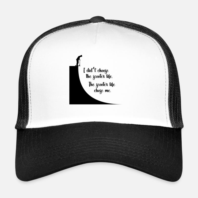 Scooter life - Trucker Cap - white/black