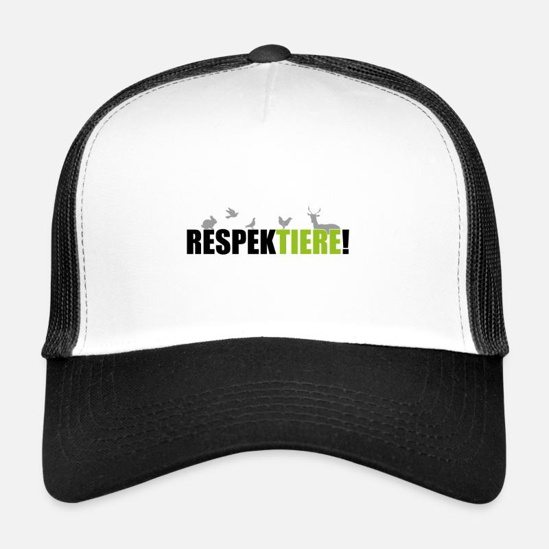 Respektiere Umweltschutz Geschenk Umwelt - Trucker Cap - Weiß/Schwarz