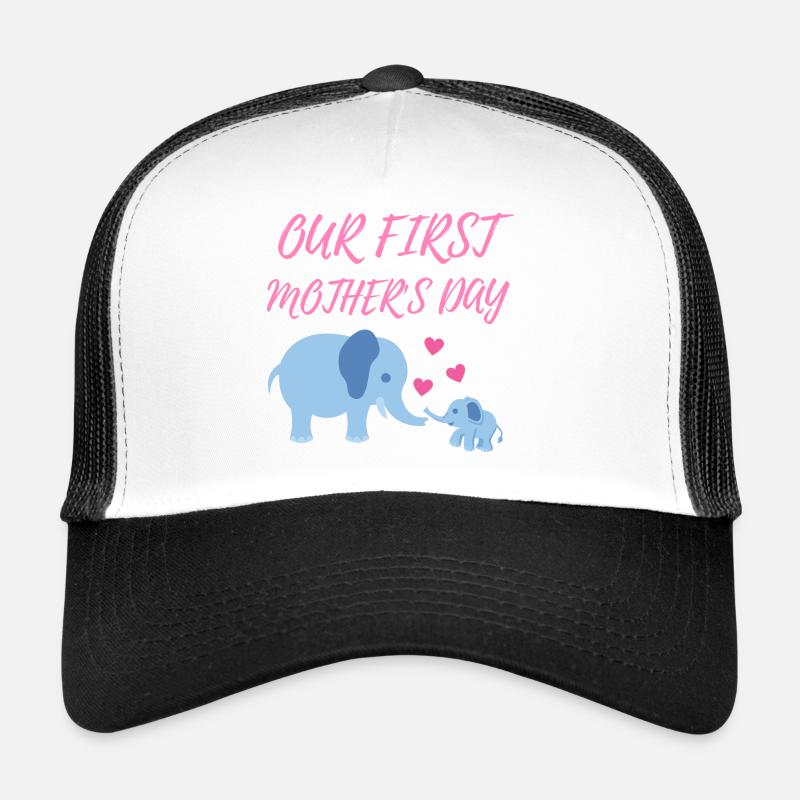our first mother's day - Trucker Cap - white/black