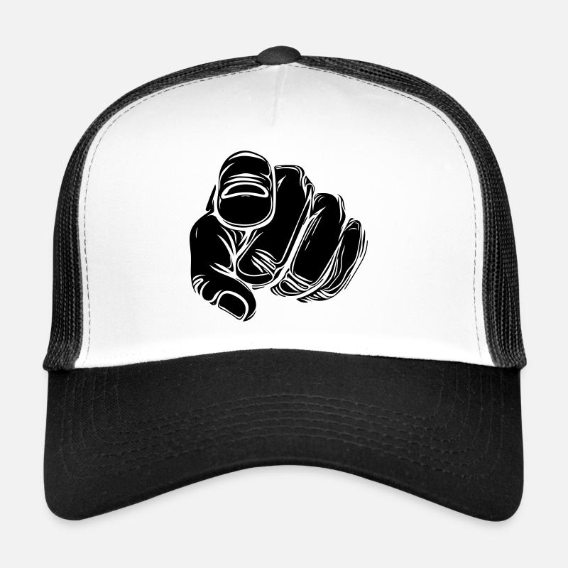 Index avec la main de Vector Casquette trucker 