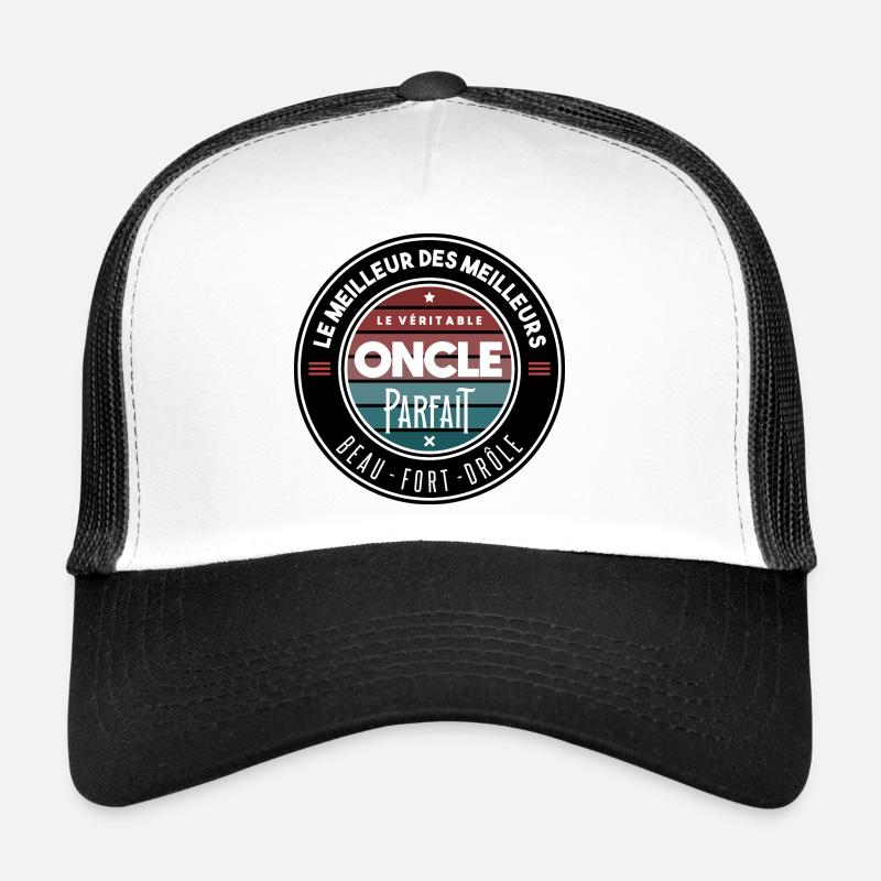 Le véritable oncle parfait - Casquette trucker  - blanc/noir