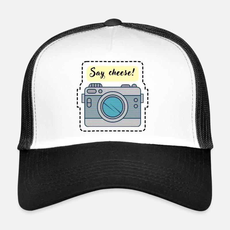 Say cheese! camera - Trucker Cap - white/black