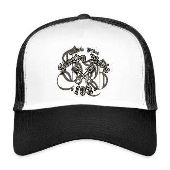 Gros vélos - Casquette trucker  - blanc/noir - Devant
