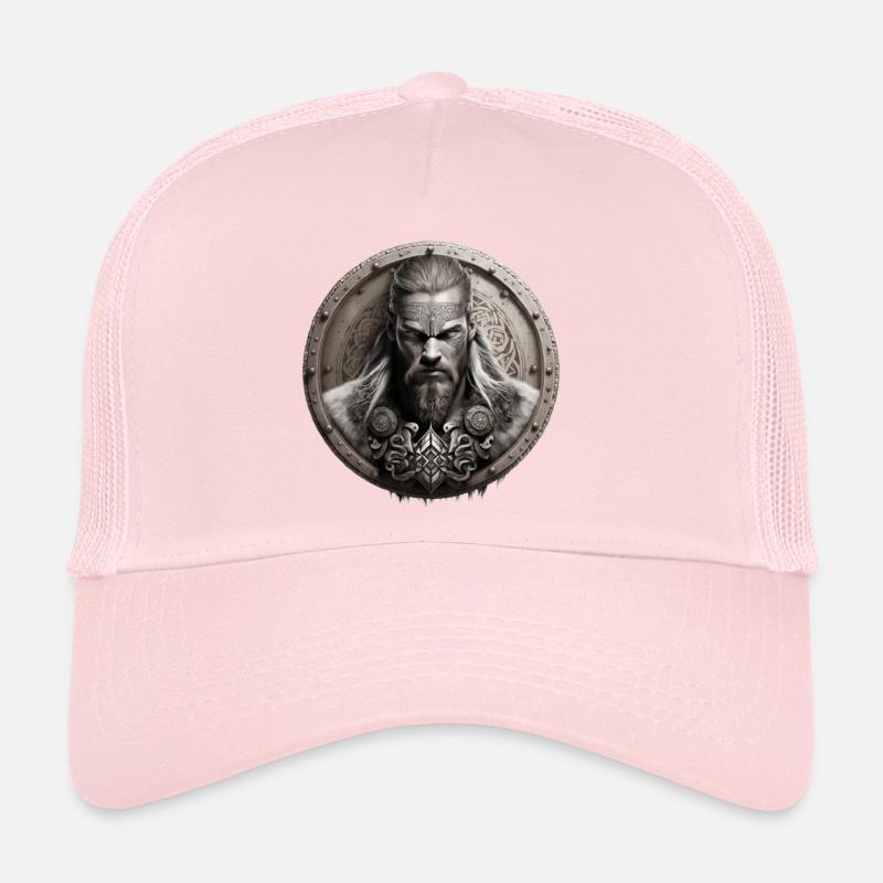 Mur du bouclier du guerrier viking Casquette trucker 