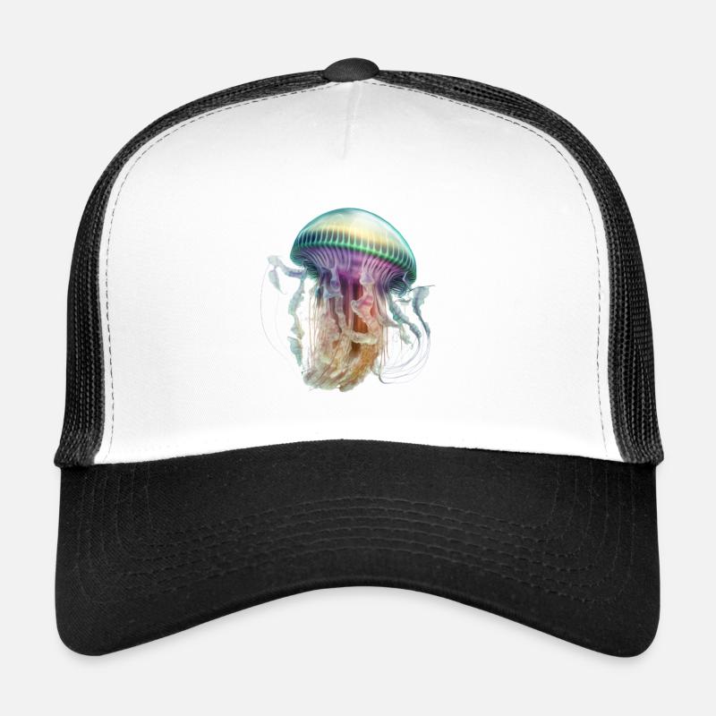 Conception colorée de méduses: élégante et accrocheuse Casquette trucker 
