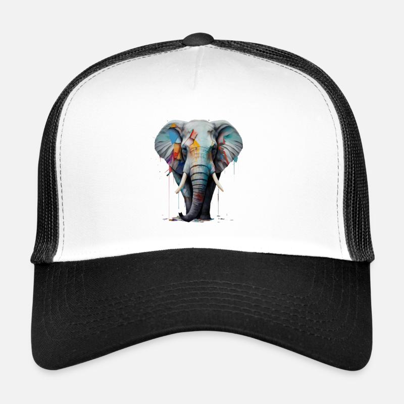 Elefantenkraft - Trucker Cap - Weiß/Schwarz