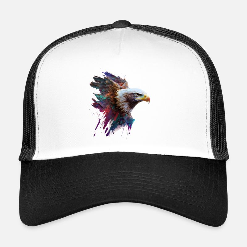 Adlerstolz: Ein ölgemaltes Kunstwerk Trucker Cap