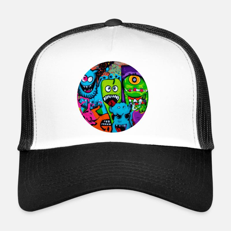 Monstre graffiti Casquette trucker 