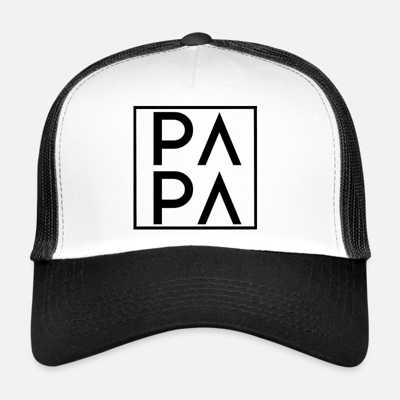 PAPA - Trucker Cap - Weiß/Schwarz