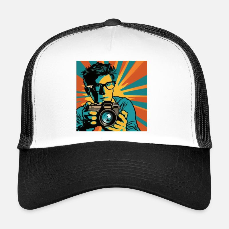 Pop Art Photographer - Trucker Cap - white/black