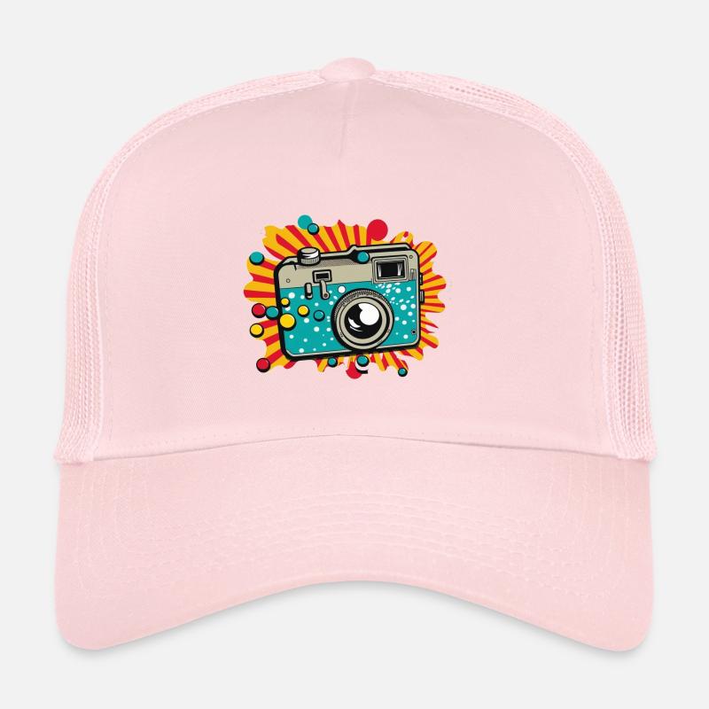 Pop Art Sunshine Camera Trucker Cap