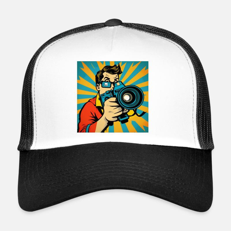 Photographe Pop Art Casquette trucker 