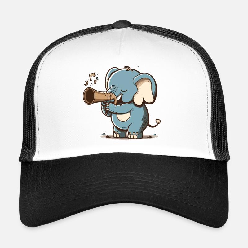 Éléphant de jazz Casquette trucker 