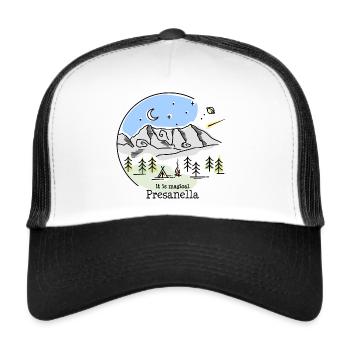 Presanella Randonnée Souvenir Dolomites Trentino - Casquette trucker  - blanc/noir - Devant