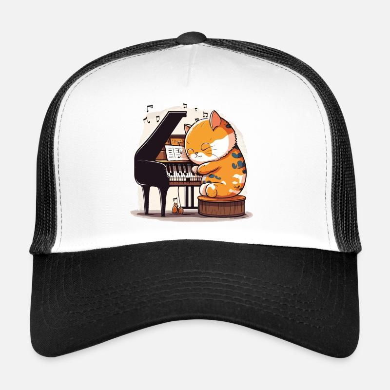 Feline Harmony - Trucker Cap - white/black