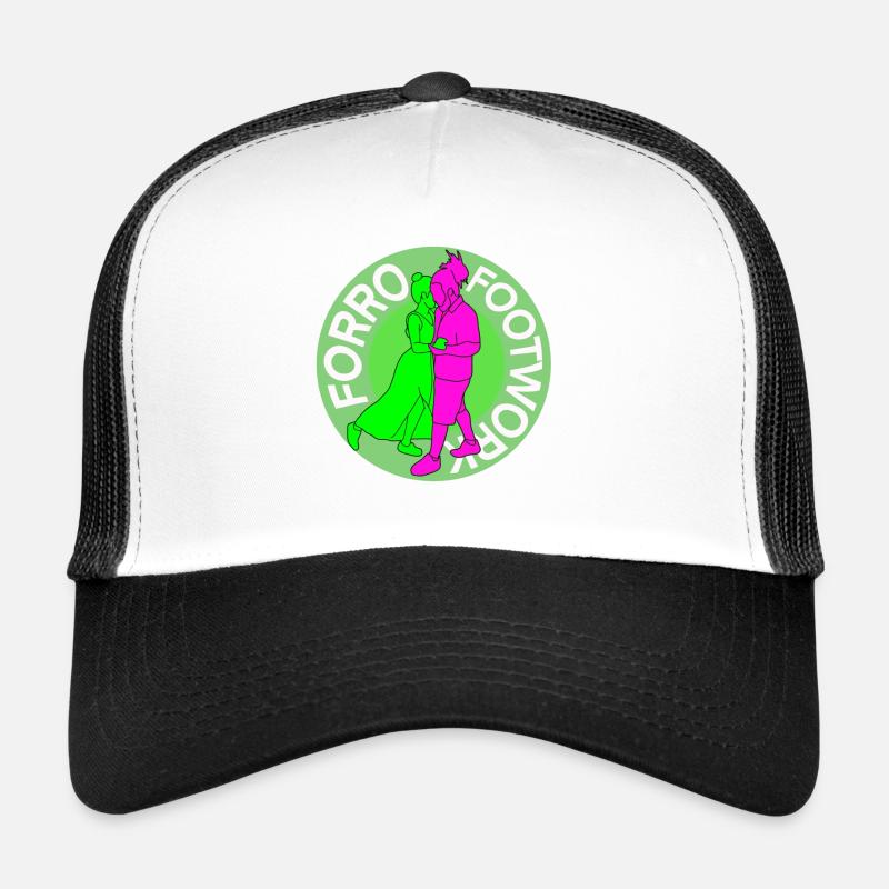 Forro footwork - Trucker Cap - white/black