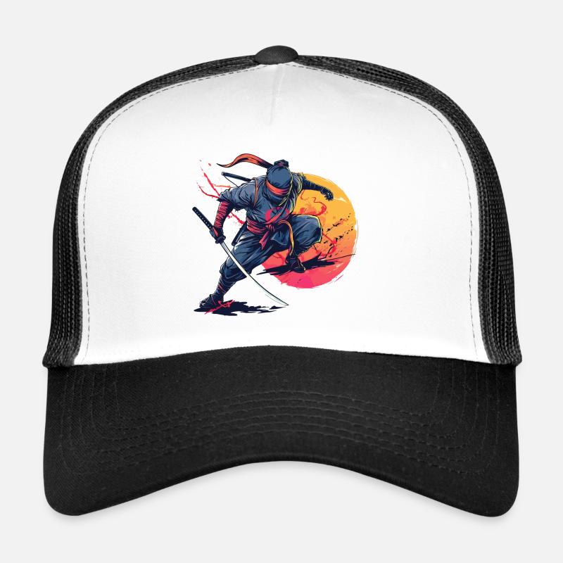 Ninja Fighter Guerrier Shinobi Japon Épée Katana Casquette trucker 