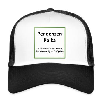 Pendenzen Polka - Trucker Cap - Weiß/Schwarz - Vorne