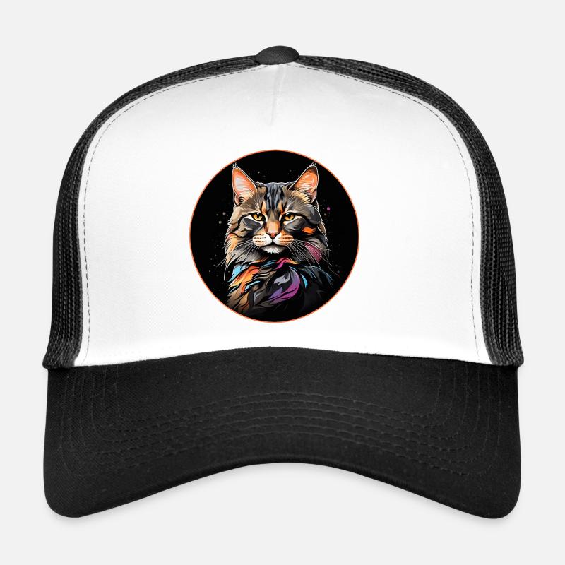 Chat de Californie à l'aquarelle Casquette trucker 