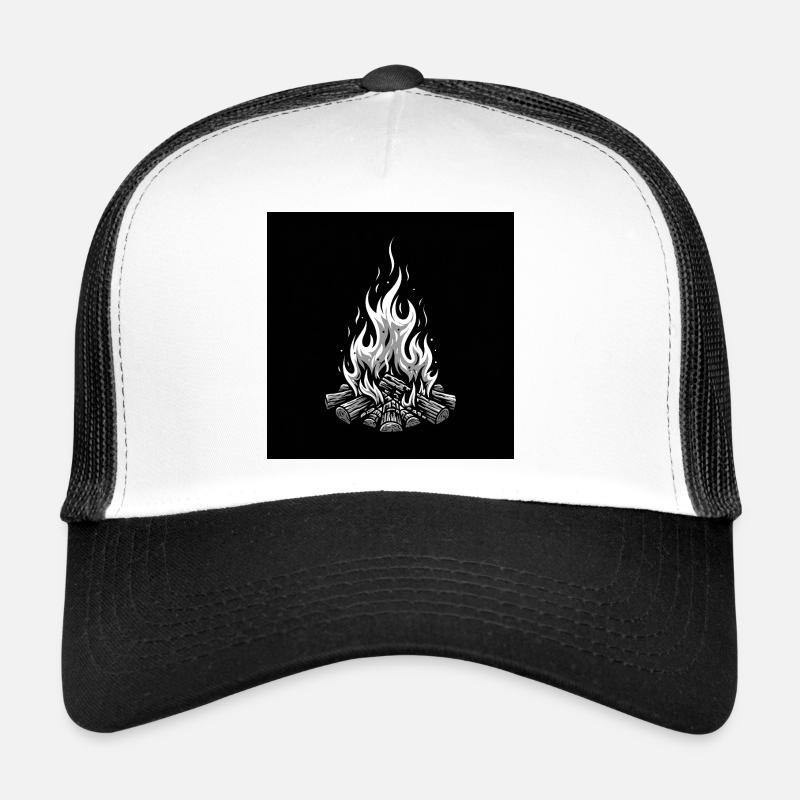 La magie du feu de camp : chaleur, lumière et nuits Casquette trucker 