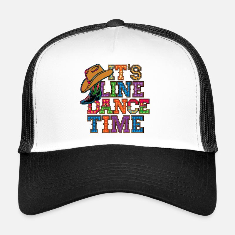 Danse en ligne Time Danse en ligne Il est temps de danser Casquette trucker 