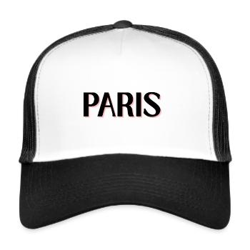 PARIS - Trucker Cap - white/black - Front
