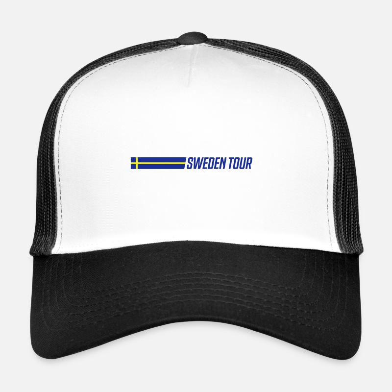 Voyage drapeau Suède Casquette trucker 