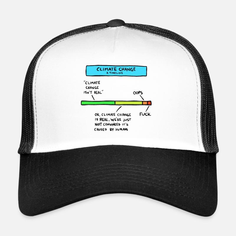Climate change timeline Trucker Cap