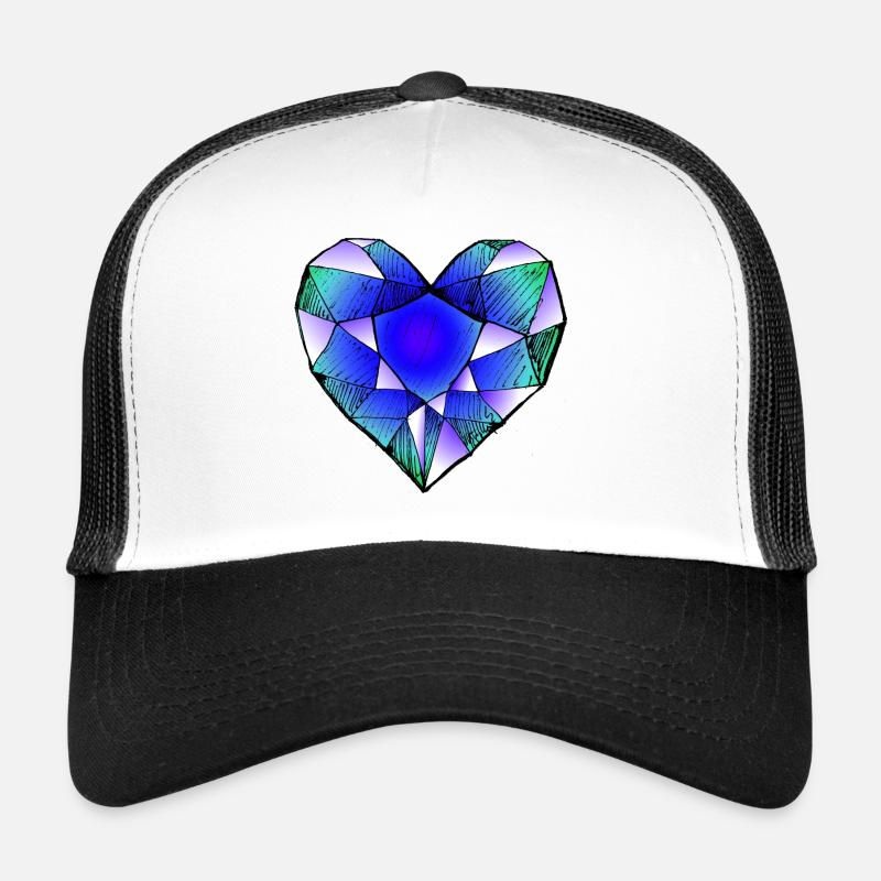 Saphir - Casquette trucker  - blanc/noir