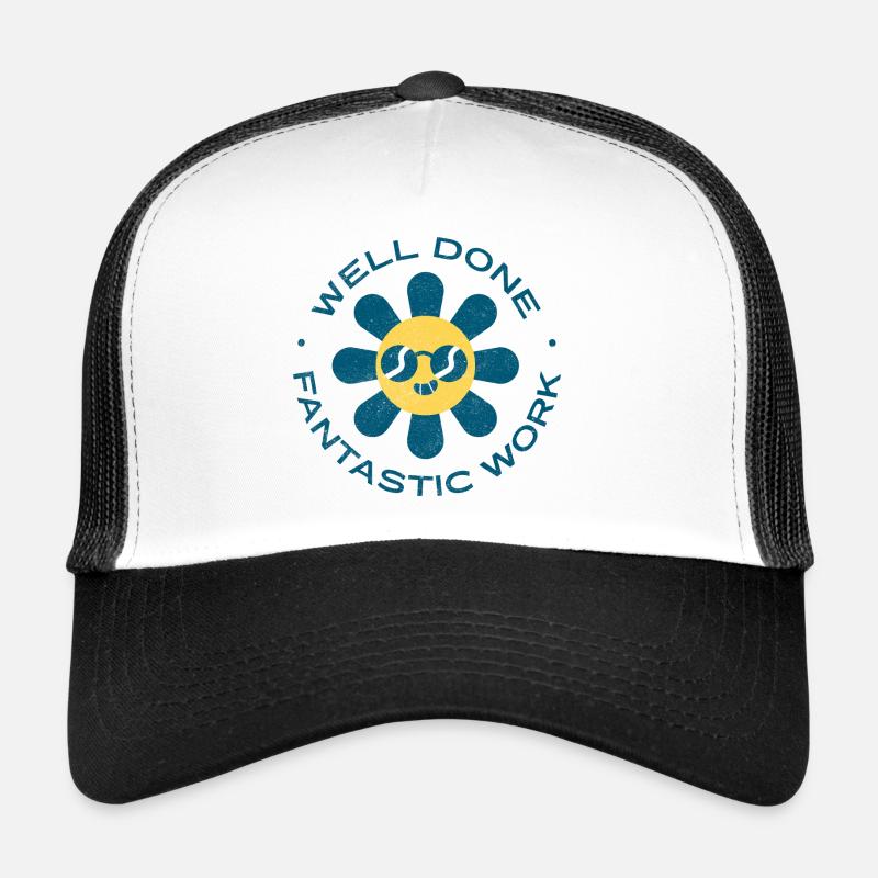 Fantastic Work graphic - Trucker Cap - white/black