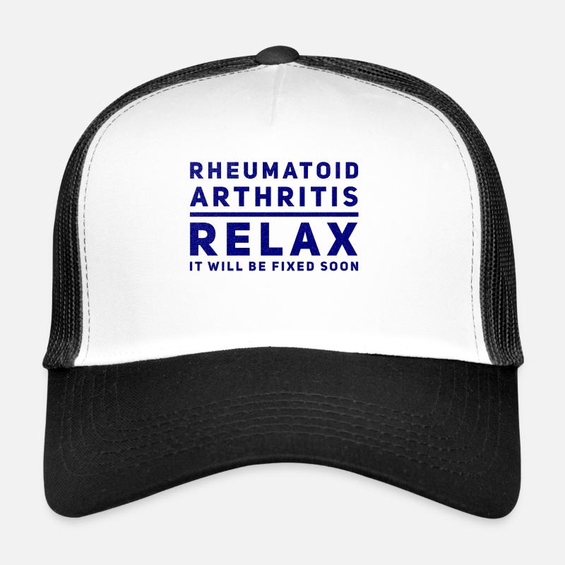 Lustiger Ärzte Spruch Arthritis Geschenk - Trucker Cap - Weiß/Schwarz