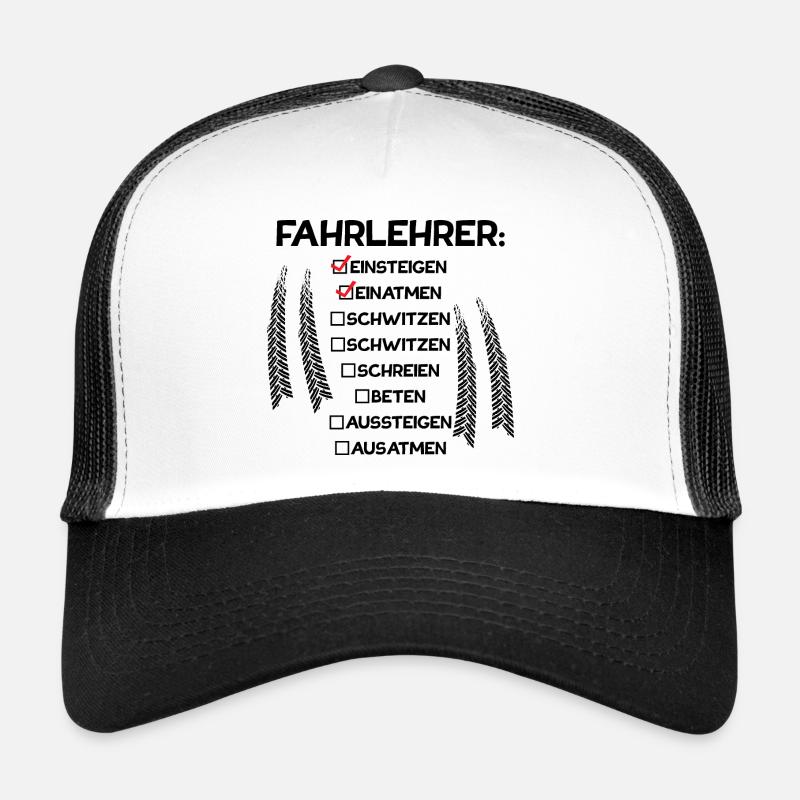 Fahrlehrer einsteigen einatmen Beruf Geschenk Trucker Cap