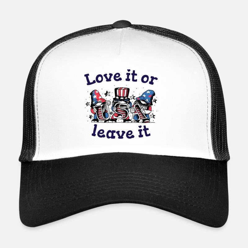 Liebe es oder lass es USA Flagge Amerika Trucker Cap