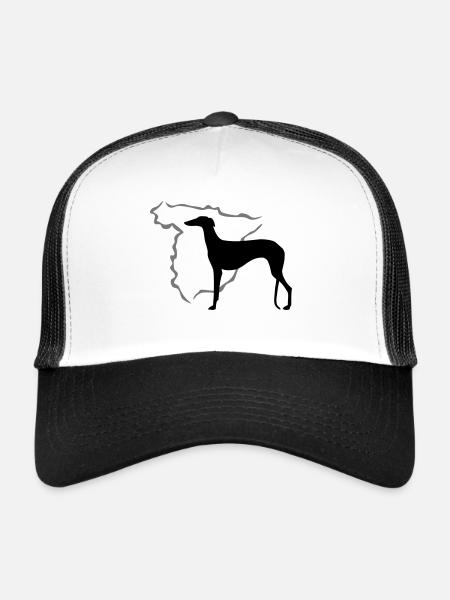 Spanischer Windhund - Trucker Cap - Weiß/Schwarz