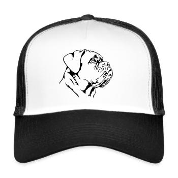 DOGUE DE BORDEAUX - Bordeaux Dogue Allemand Wilsigns - Casquette trucker  - blanc/noir - Devant
