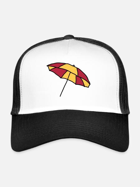 parapluie - Casquette trucker  - blanc/noir - Devant