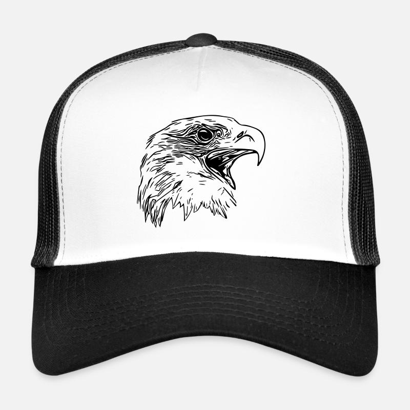 Eagle Head - Royal Vector Bird of Prey Trucker Cap