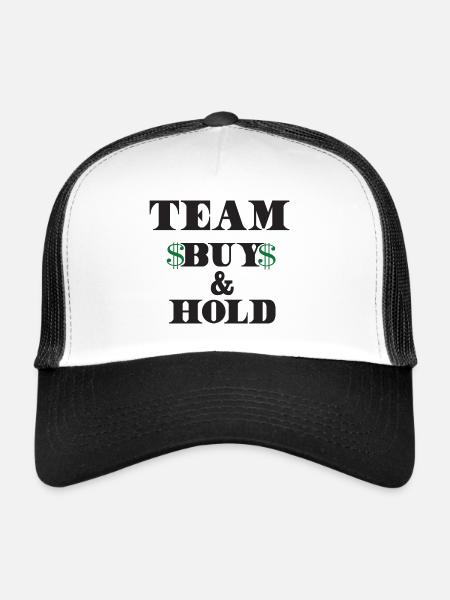 Team Buy and Hold - Shares for dividend fans - Trucker Cap - white/black - Front