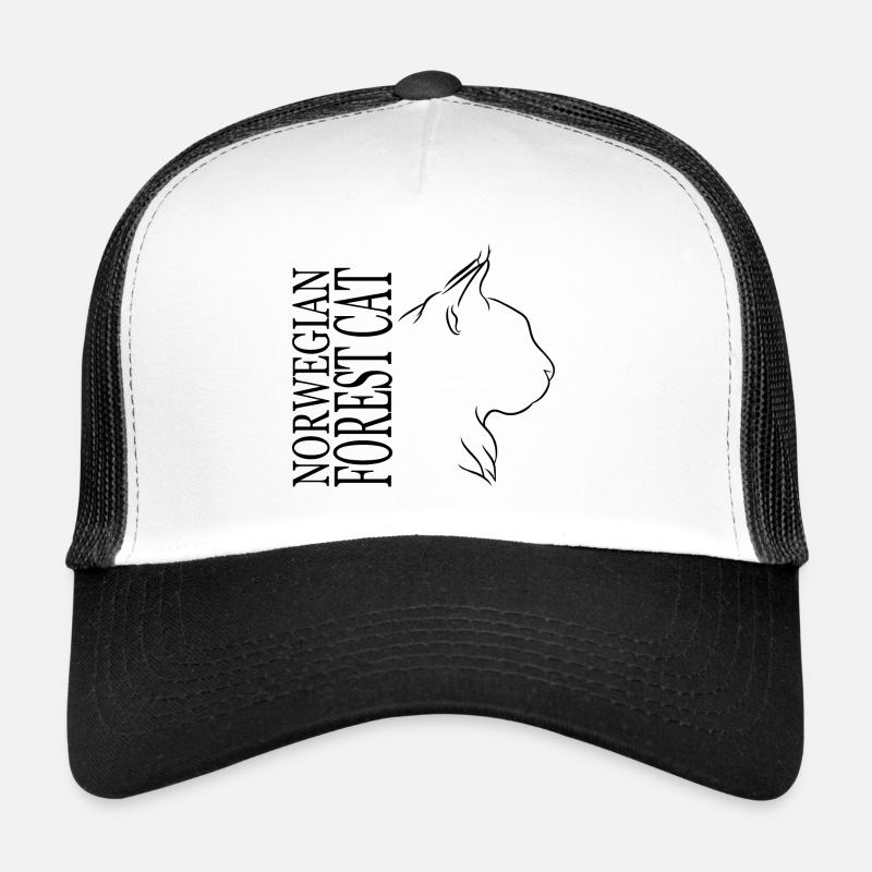 Norwegian Forest Cat Profil Katzen Katze Wilsigns Trucker Cap