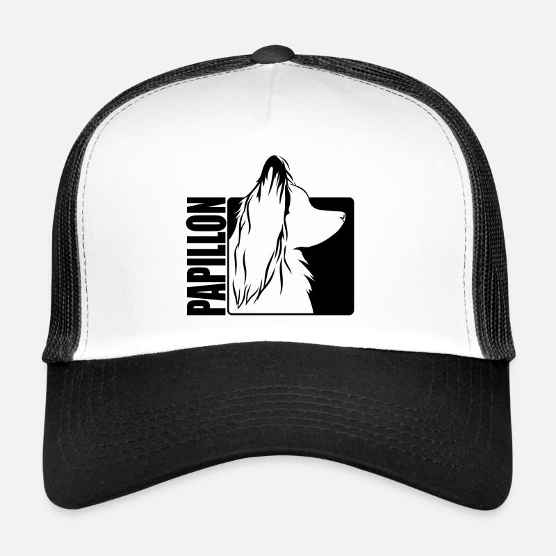 Papillon Profile Dogs Dog Wilsigns Trucker Cap