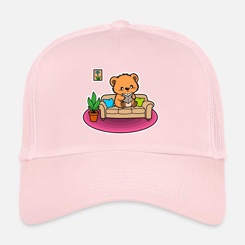 So ein niedlicher kleiner Bär - er liest ein Buch! Trucker Cap