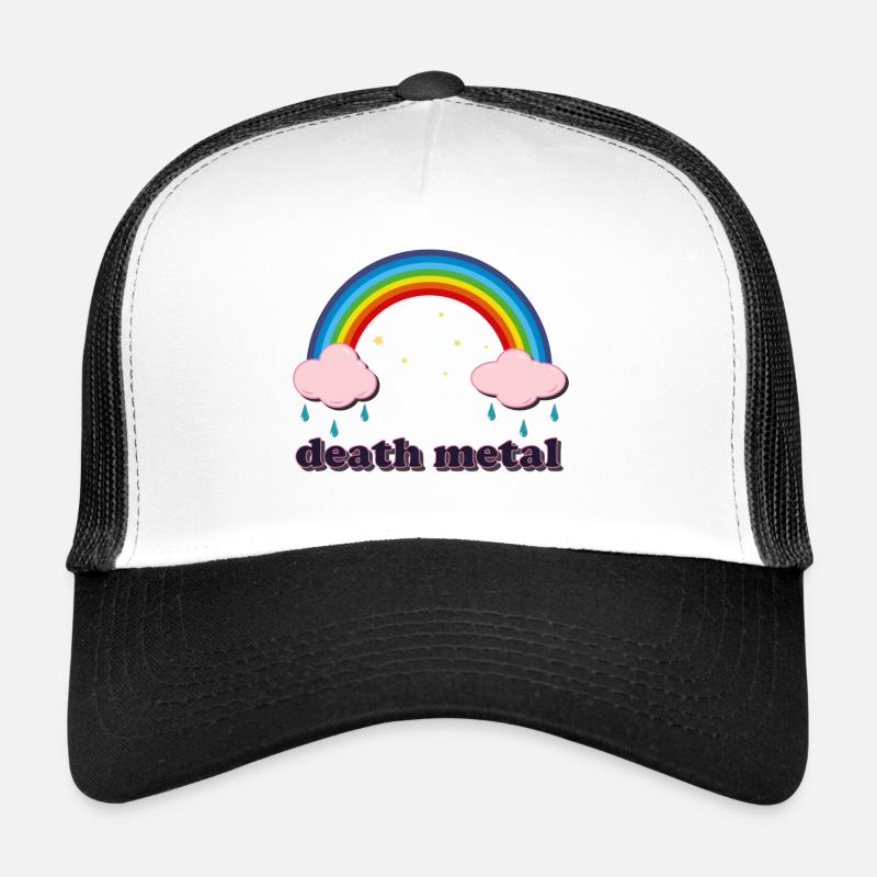 Death Metal Regenbogen Trucker Cap
