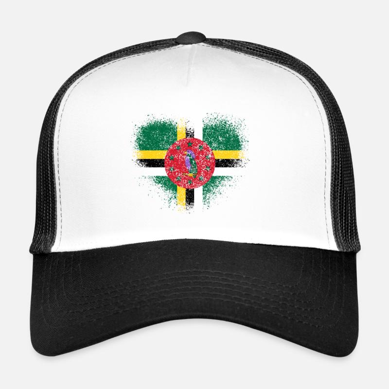 Dominica - Trucker Cap - Weiß/Schwarz